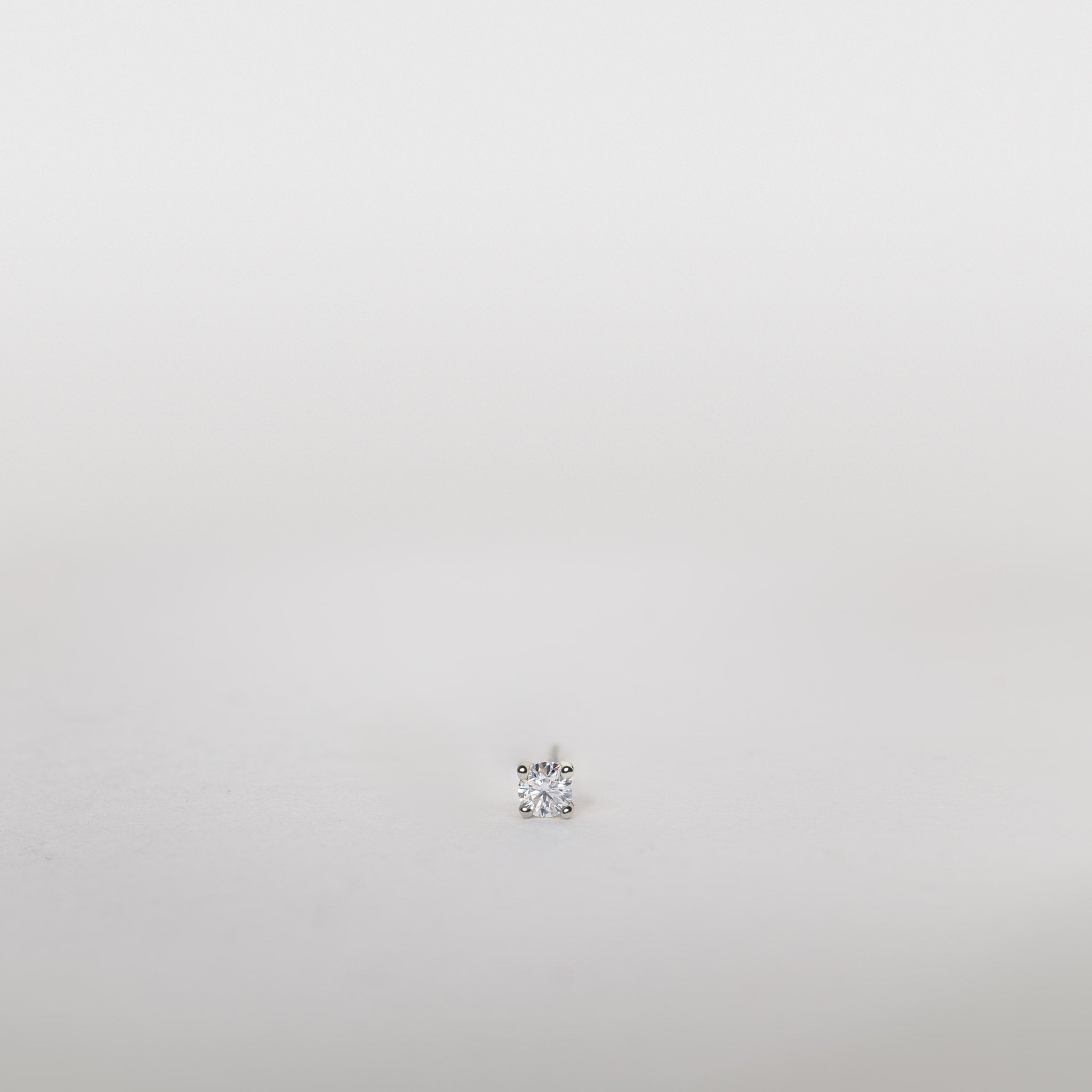 0.10ct Lab Grown Diamond solitaire stud earrings 14K Gold Jocelyn