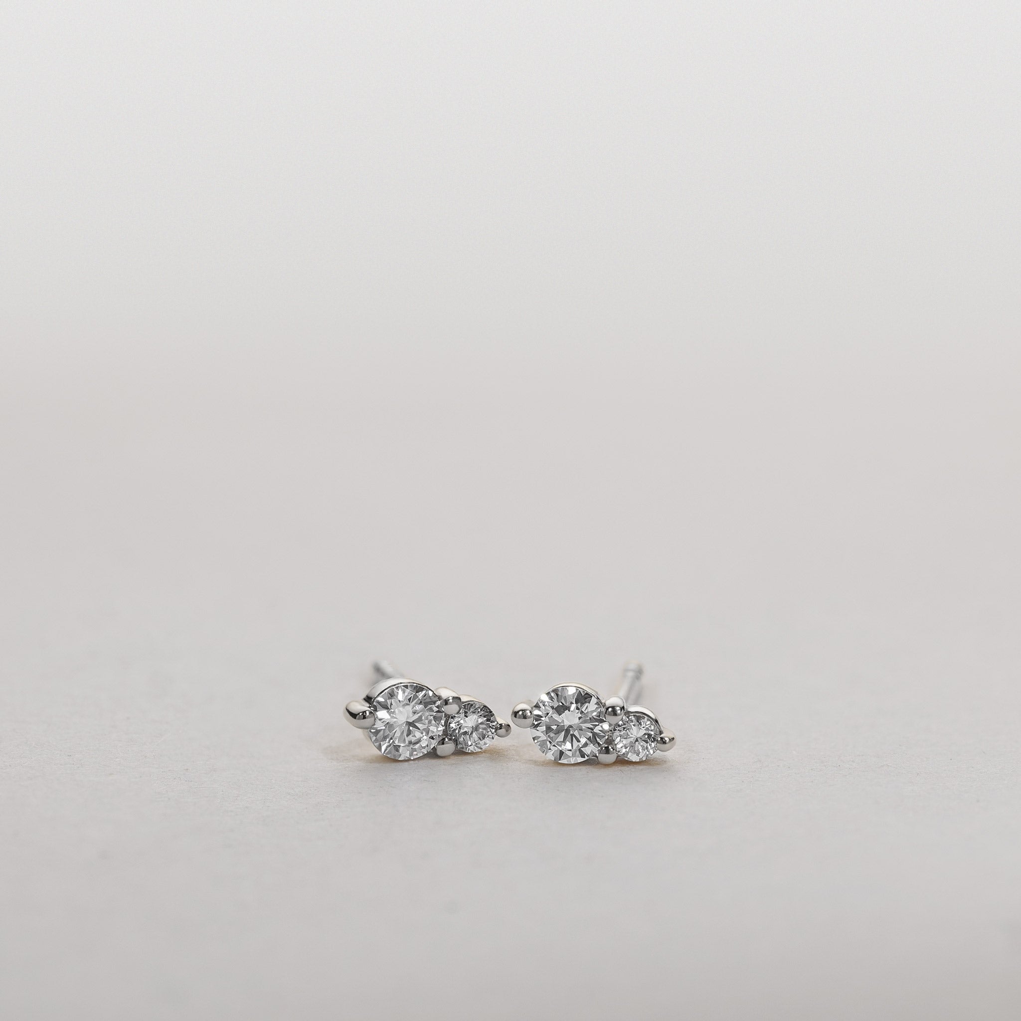 Jocelyn Two-Stone Studs – 0.35 ct Lab-Grown Diamonds 14K Gold