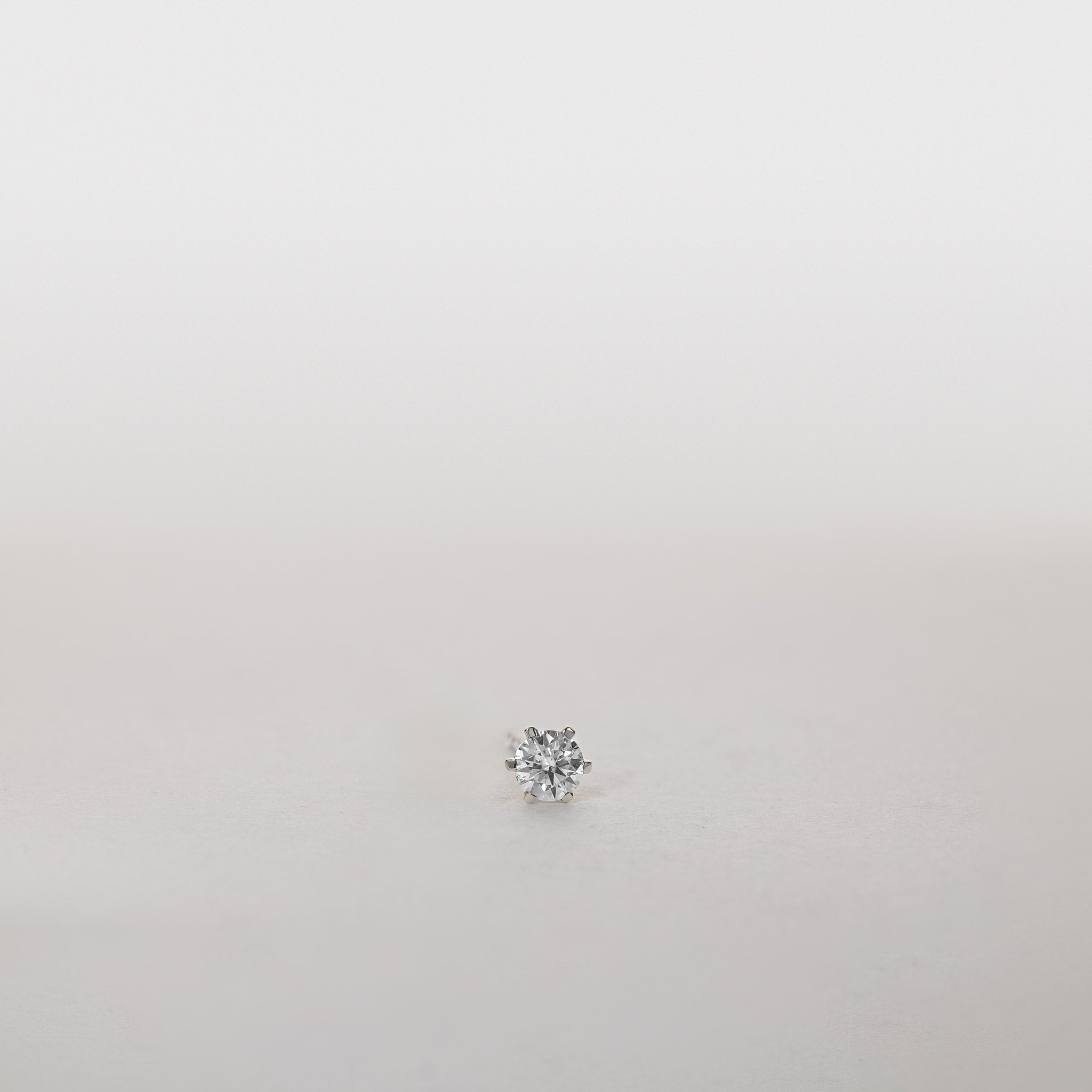 Amber Six-Prong Solitaire Studs – 0.50 ct Lab-Grown Diamonds 14K Gold