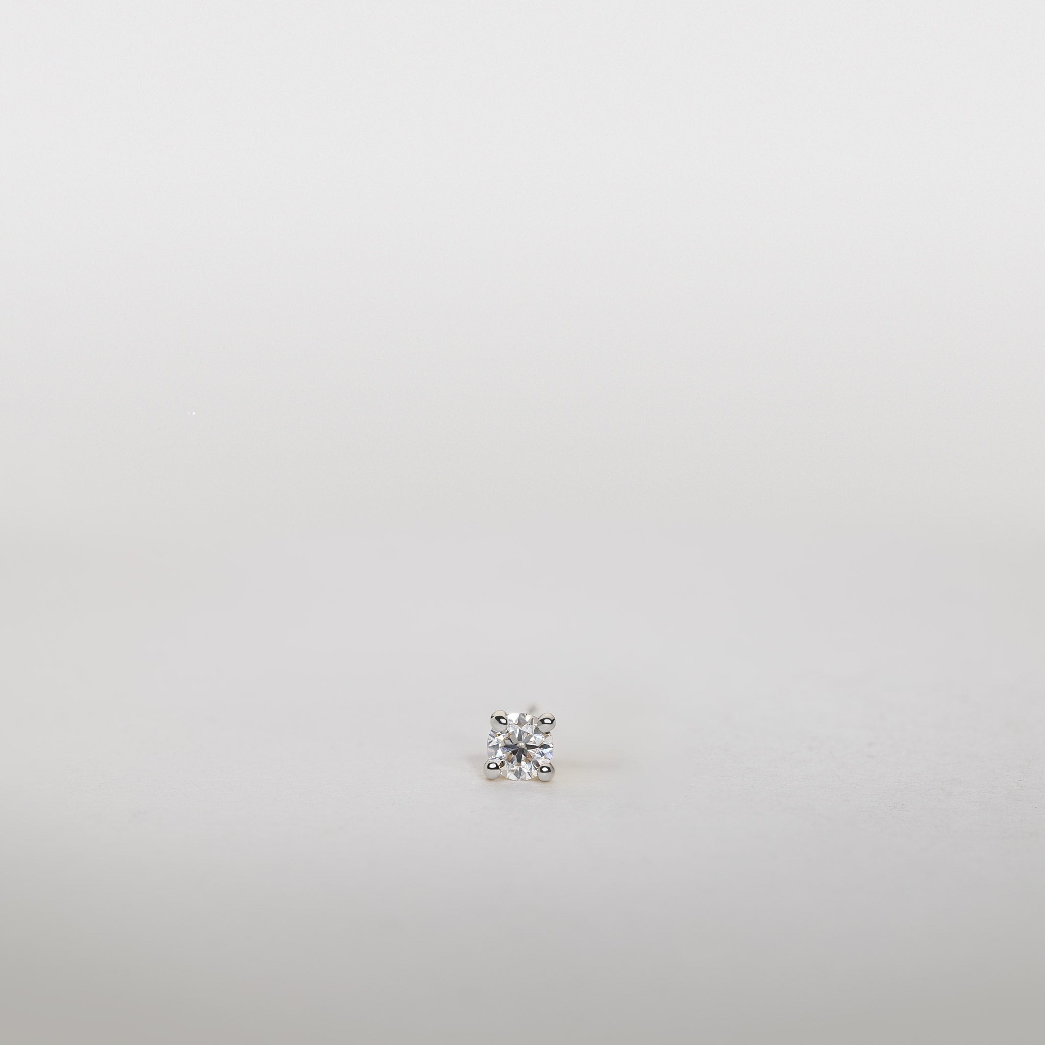 0.25ct Lab Grown Diamond solitaire stud earrings 14K Gold Jocelyn