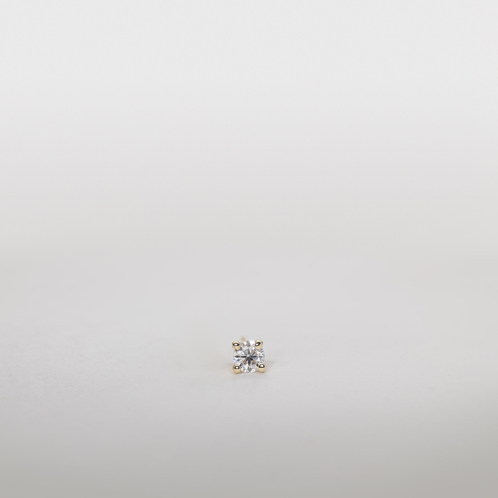 0.25ct Lab Grown Diamond solitaire stud earrings 14K Gold Jocelyn