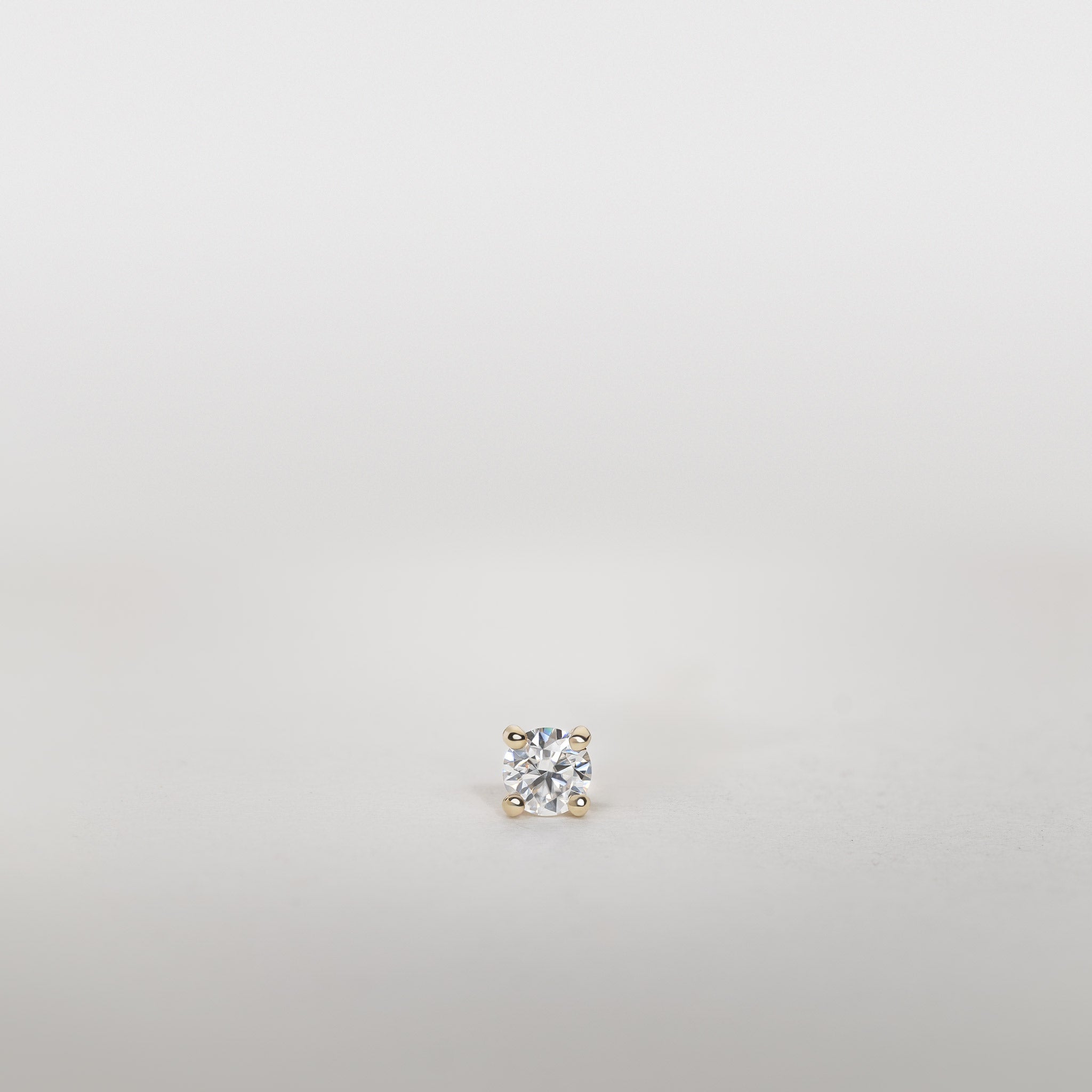 0.50ct Lab Grown Diamond solitaire stud earrings 14K Gold Jocelyn