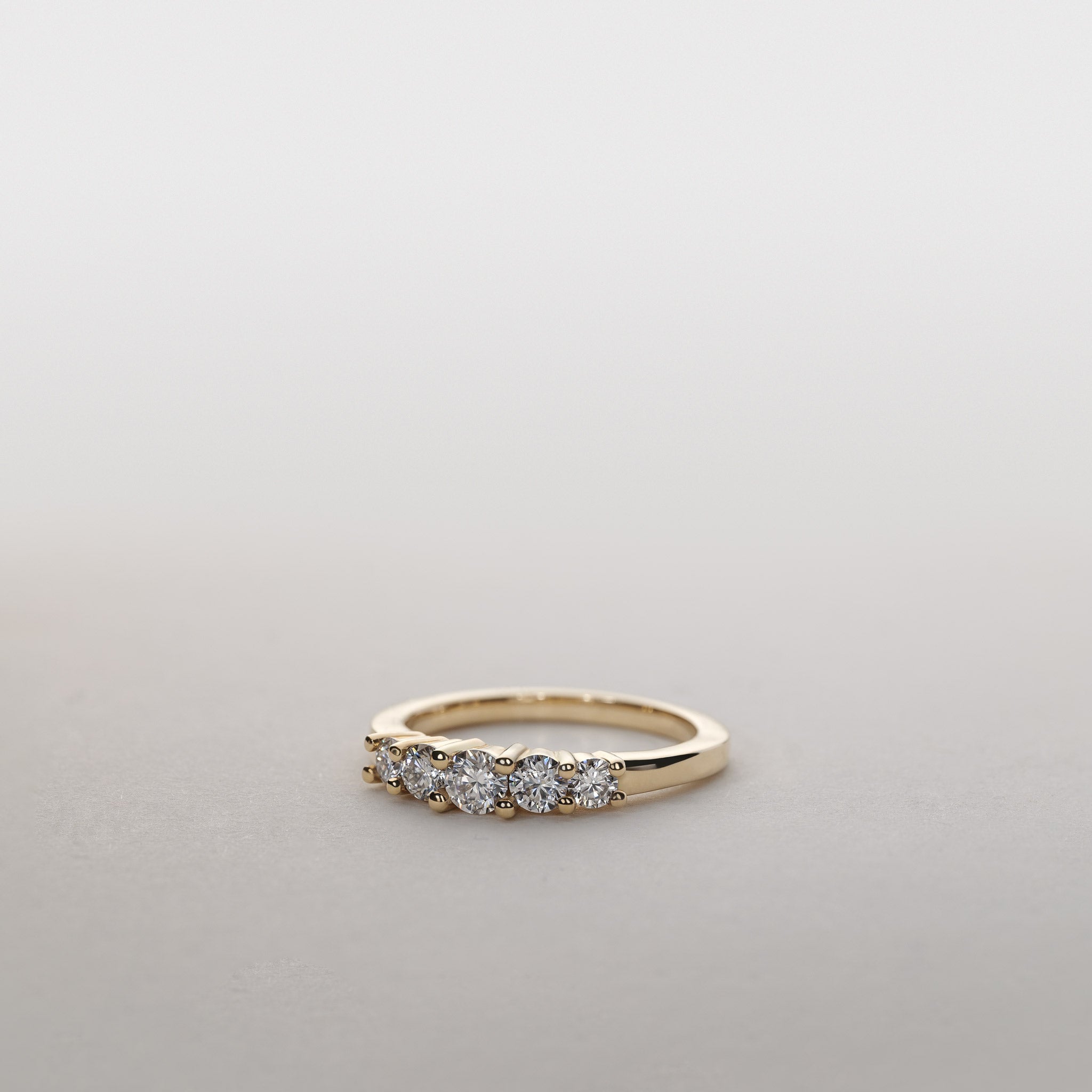 Jocelyn Five-Stone Ring – 0.75 ct Lab-Grown Diamond 14K Gold
