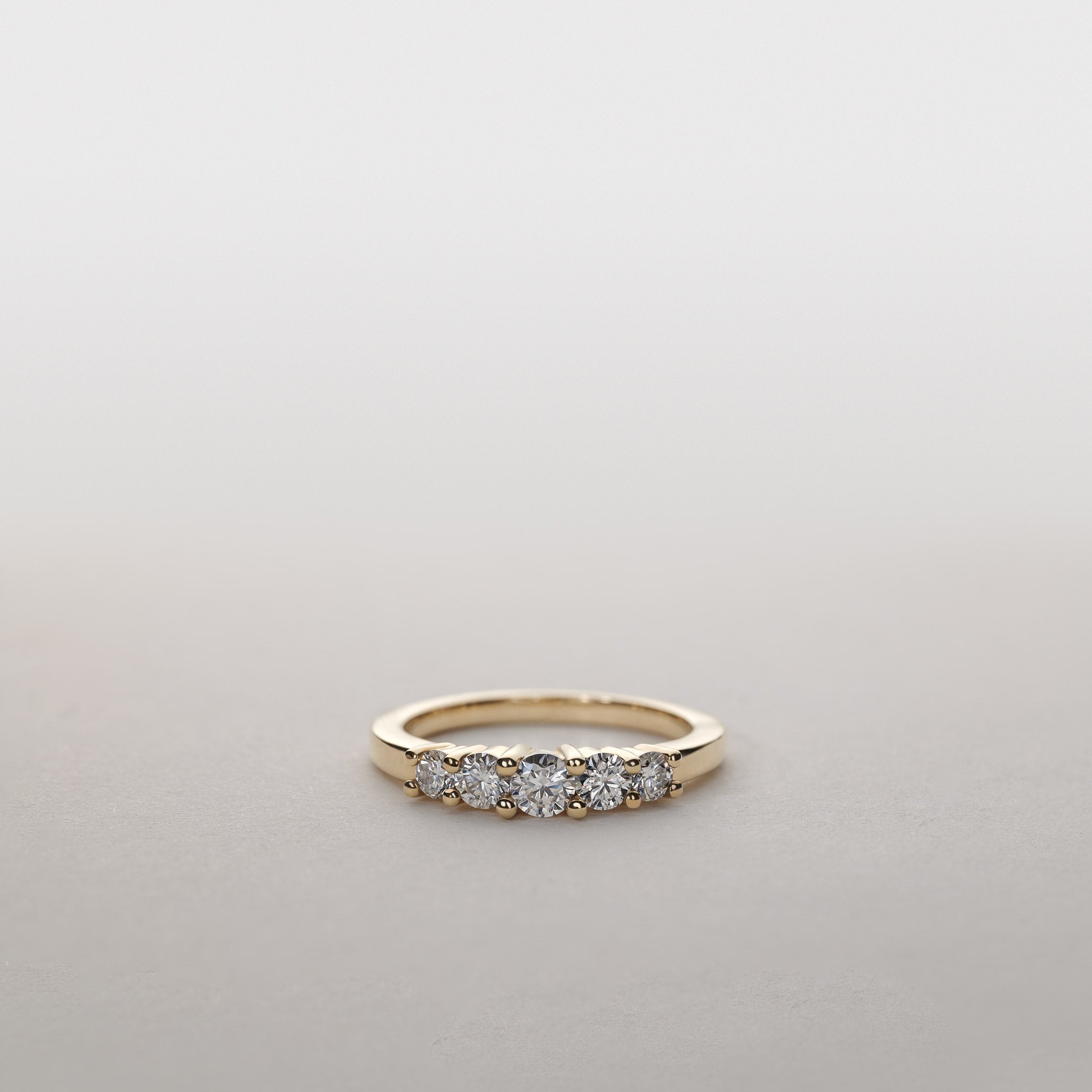 0.75ct Diamond Five Stone Ring 14K Gold Jocelyn