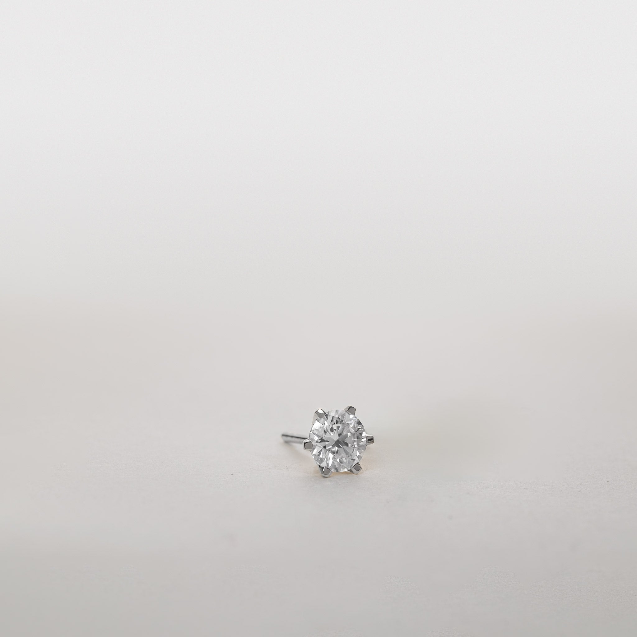 Amber Six-Prong Solitaire Studs – 1.50 ct Lab-Grown Diamonds 14K Gold