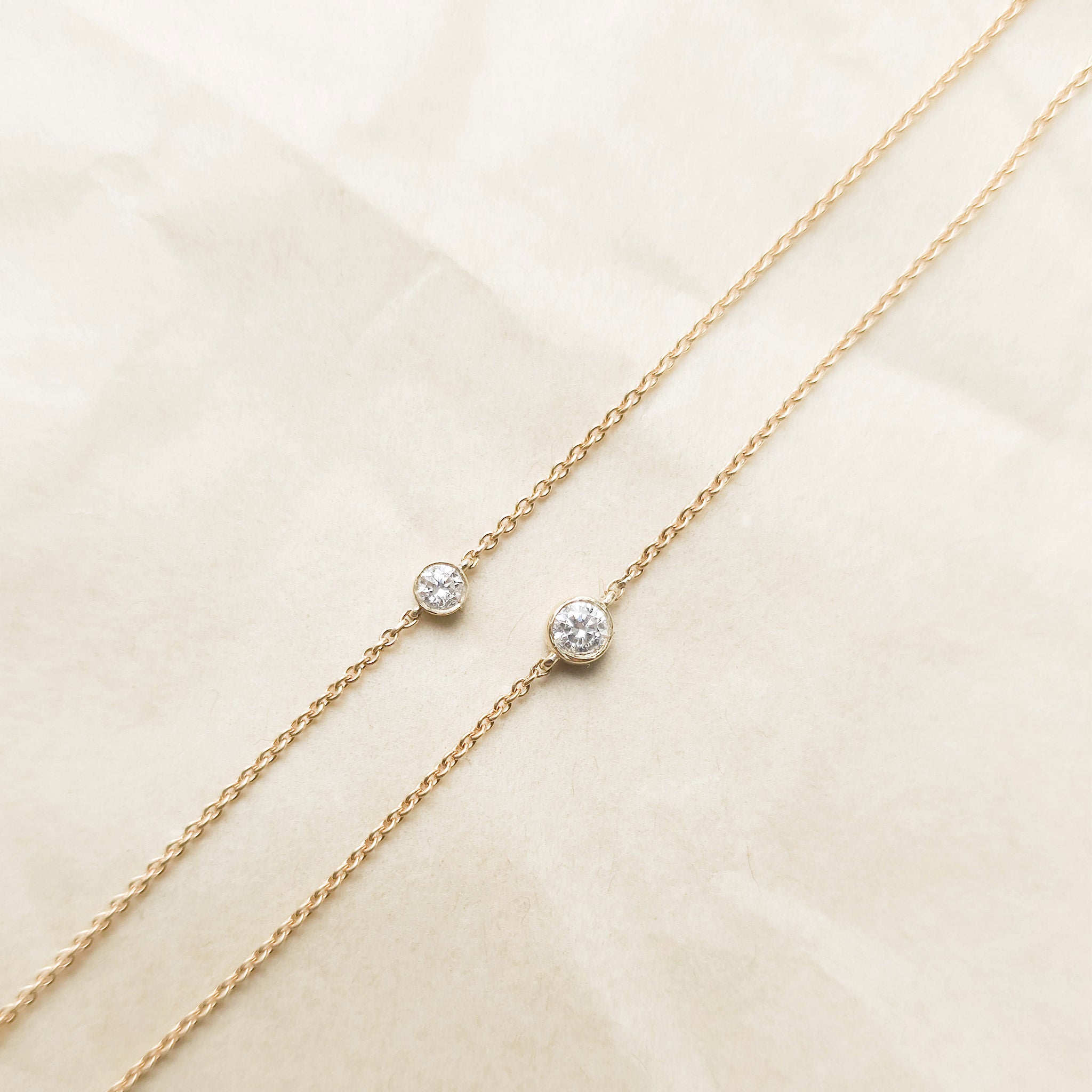 Isaline Bezel Bracelet – 0.08 ct Lab-Grown Diamond 14K Gold