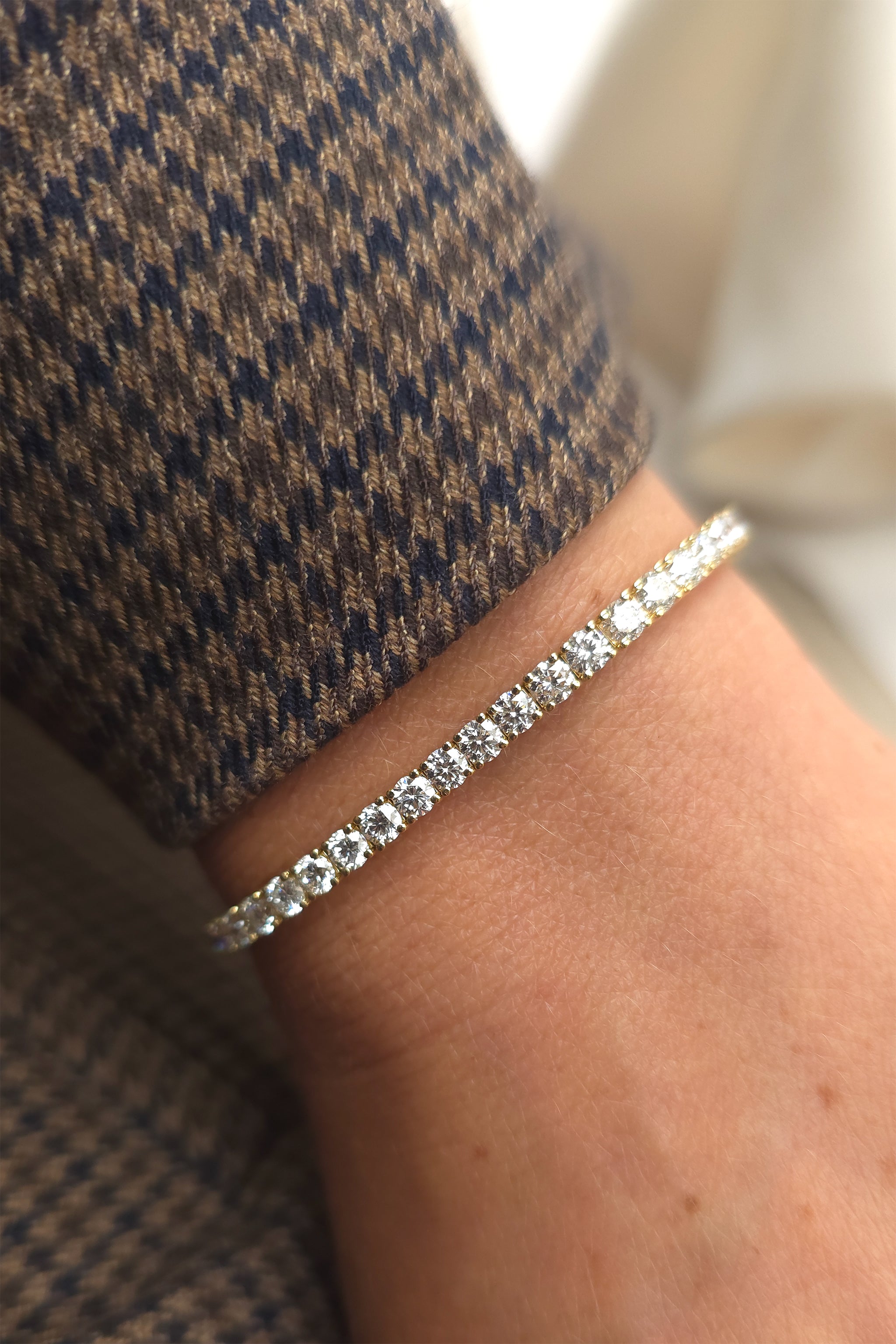 Clara Tennis Bracelet – 7.5 ct Lab-Grown Diamonds 14K Gold