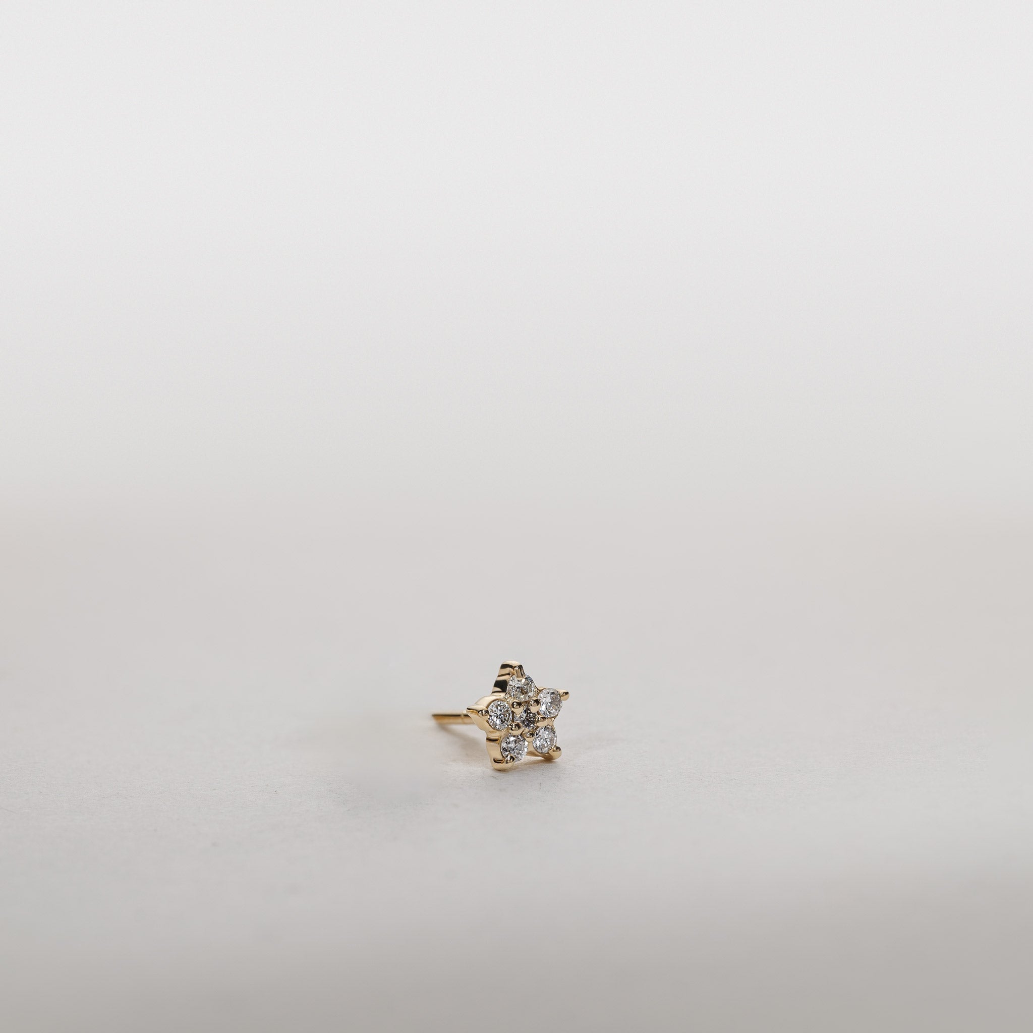 Pavé Shooting Star Stud Earrings 0.20 Carats Lab Grown Diamond 14K Gold Jocelyn