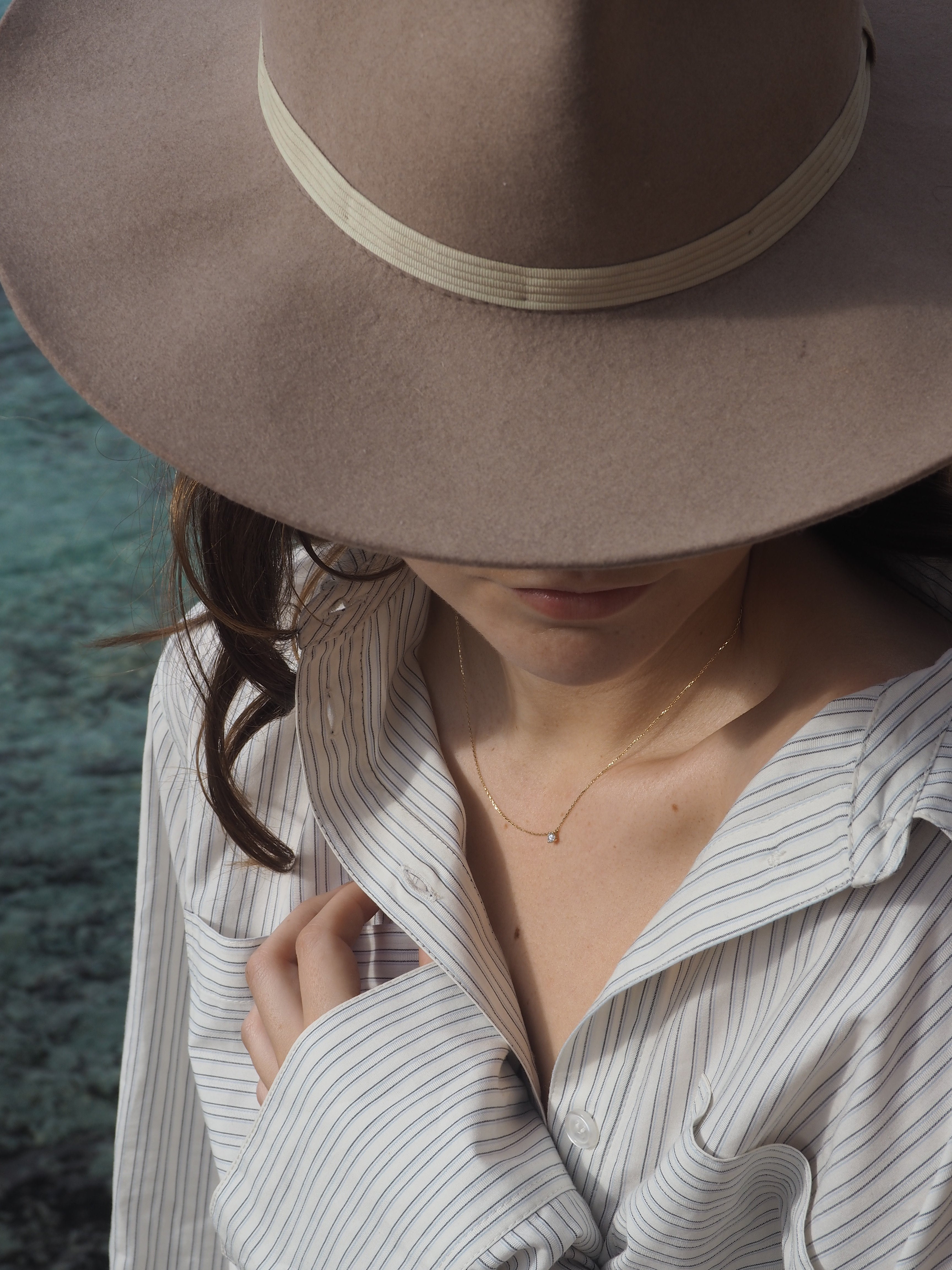 Jocelyn Four-Prong Solitaire Necklace – 0.50 ct Lab-Grown Diamond 14K Gold