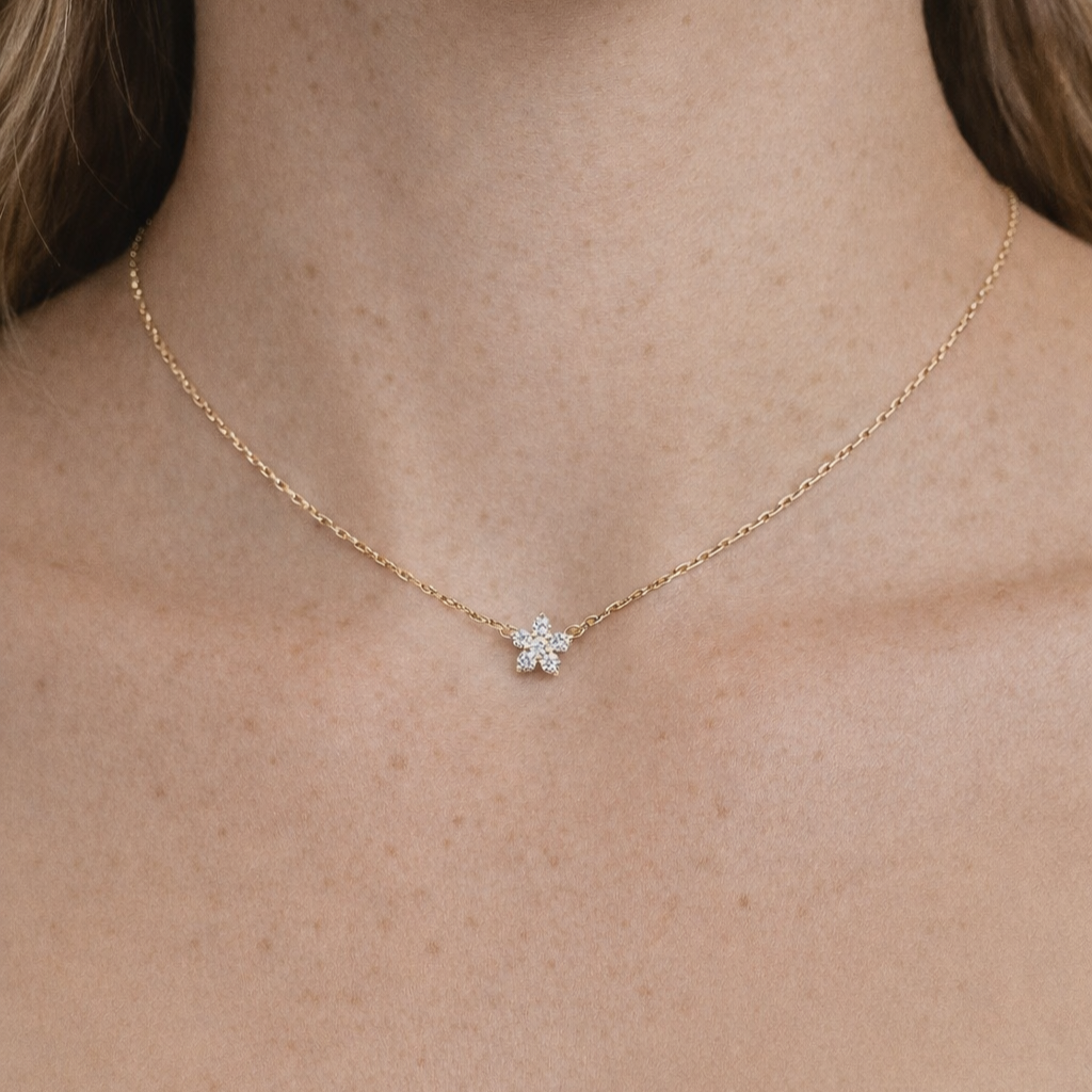Jocelyn Shooting Star Necklace – 0.50 ct Lab-Grown Diamonds 14K Gold