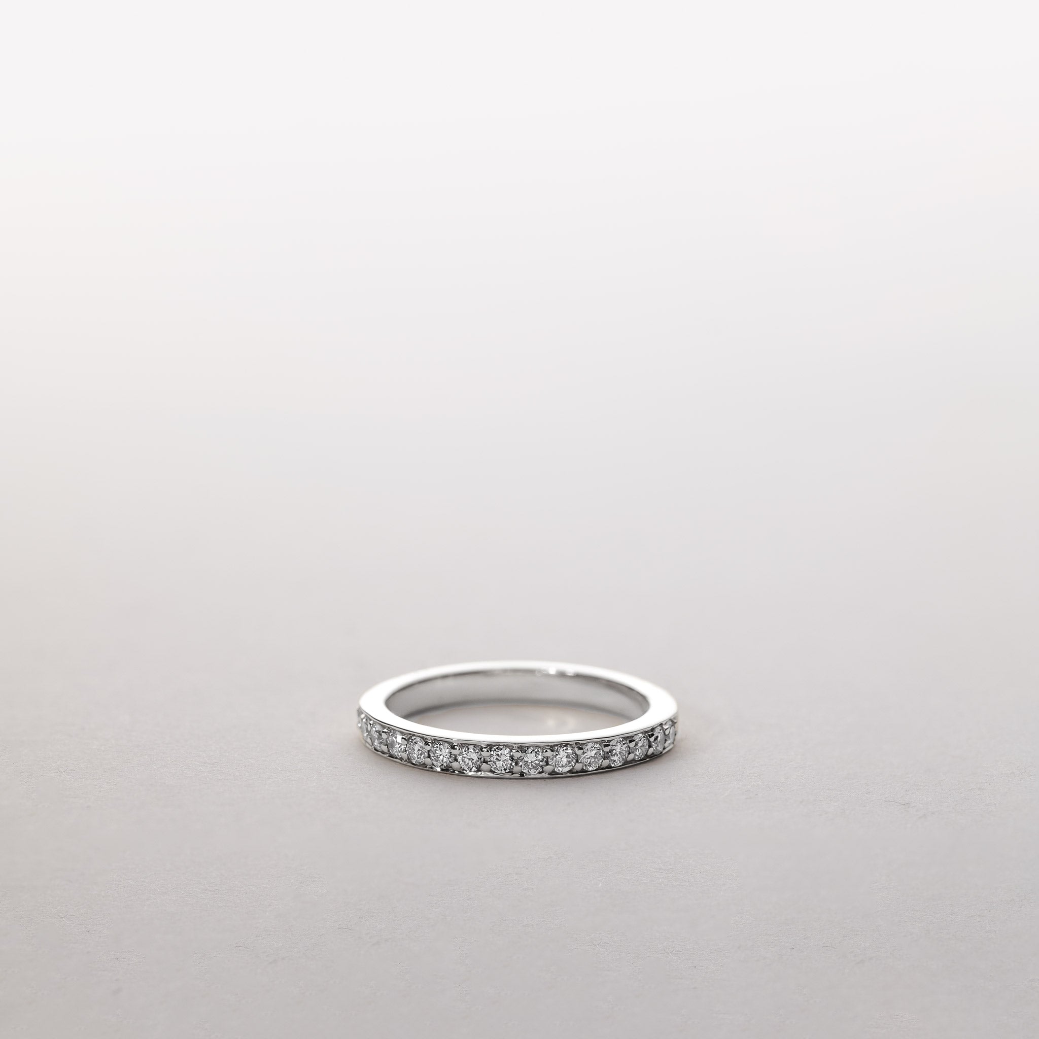 0.30 carats moissanite pave ring silver Chloé