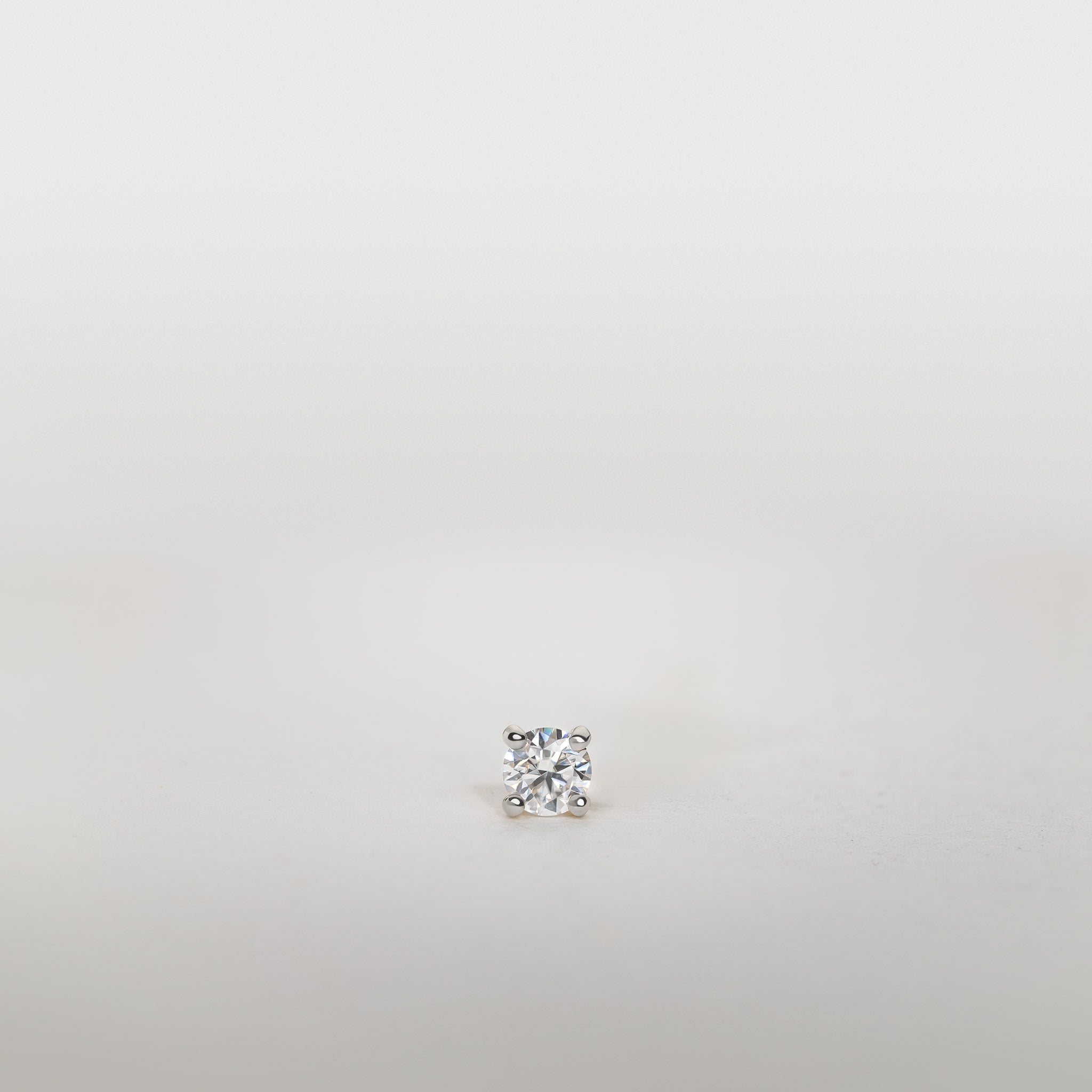 Lab Grown Diamond Solitaire Stud Earrings 14K Gold Jocelyn