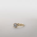 Clara Halo Ring – 1.00 ct lab-grown diamonds 14K gold -Large-