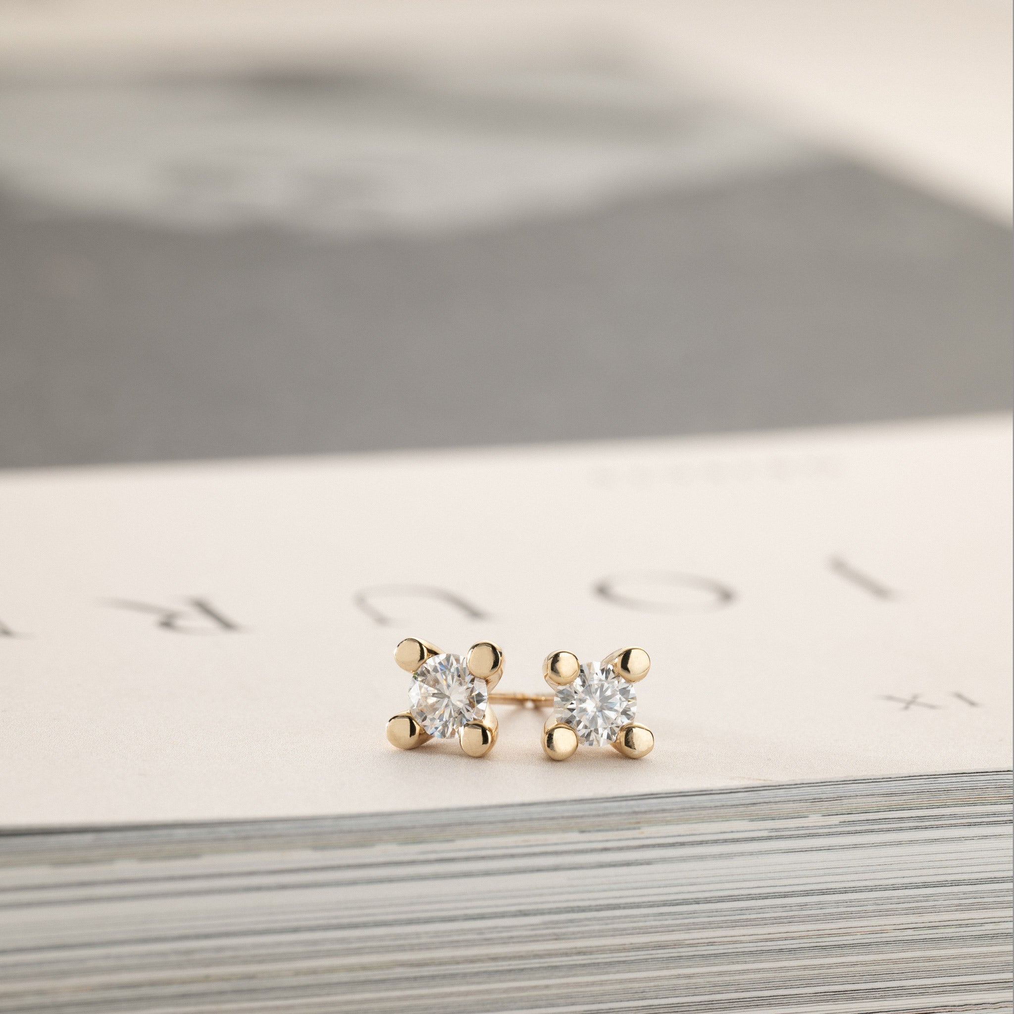 Gold stud shop earrings sale