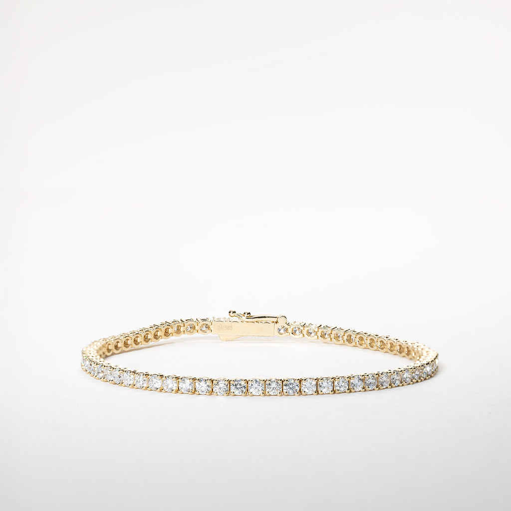 Clara Tennis Bracelet – 3.0 ct Lab-Grown Diamonds 14K Gold