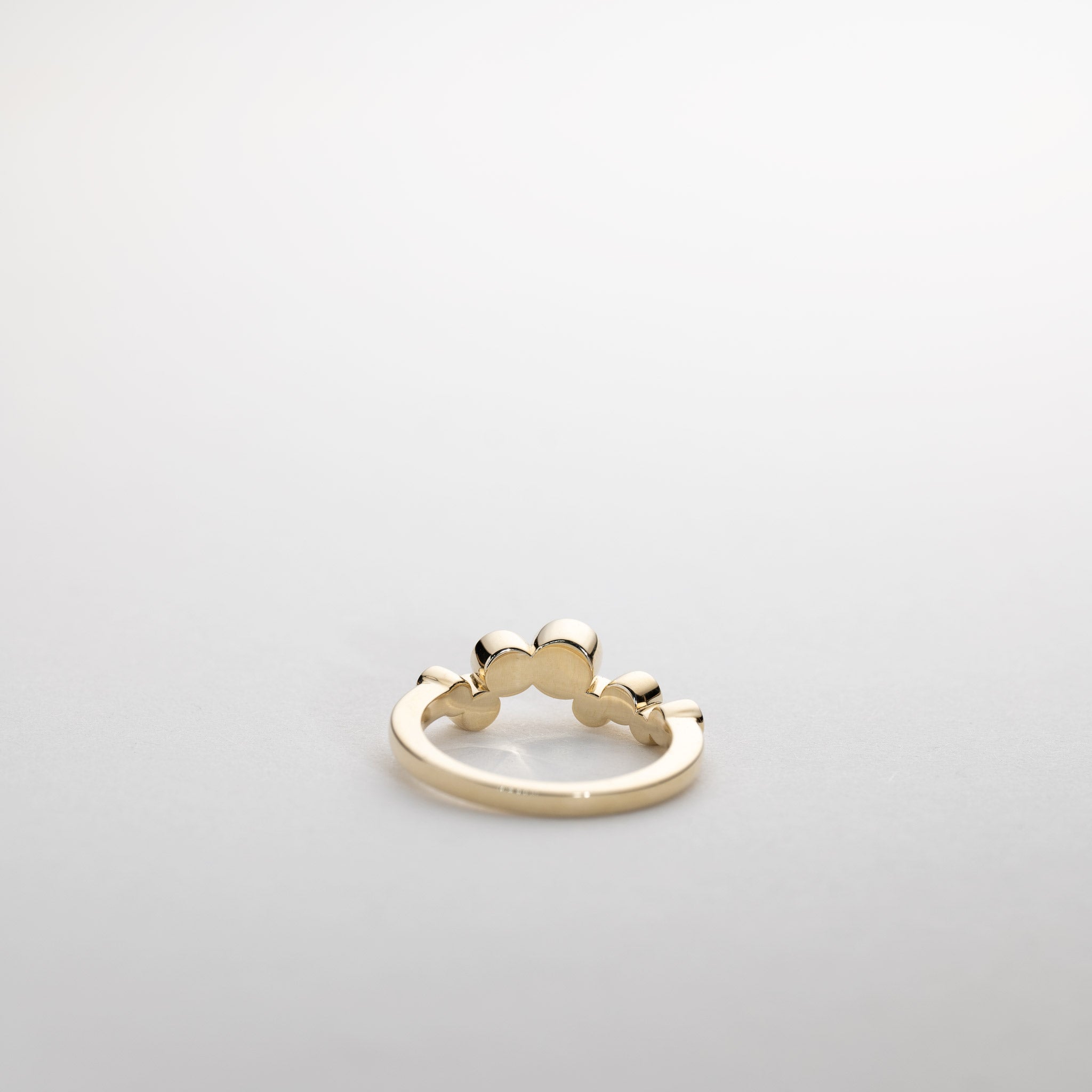 Isaline Asymmetric Bezel Lab Grown Diamonds Ring 14K Gold