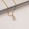 Jocelyn – Letter Charm "B" Initial Lab Grown Diamond 14K Gold