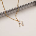 Jocelyn – Letter Charm "N" Initial Lab Grown Diamond 14K Gold