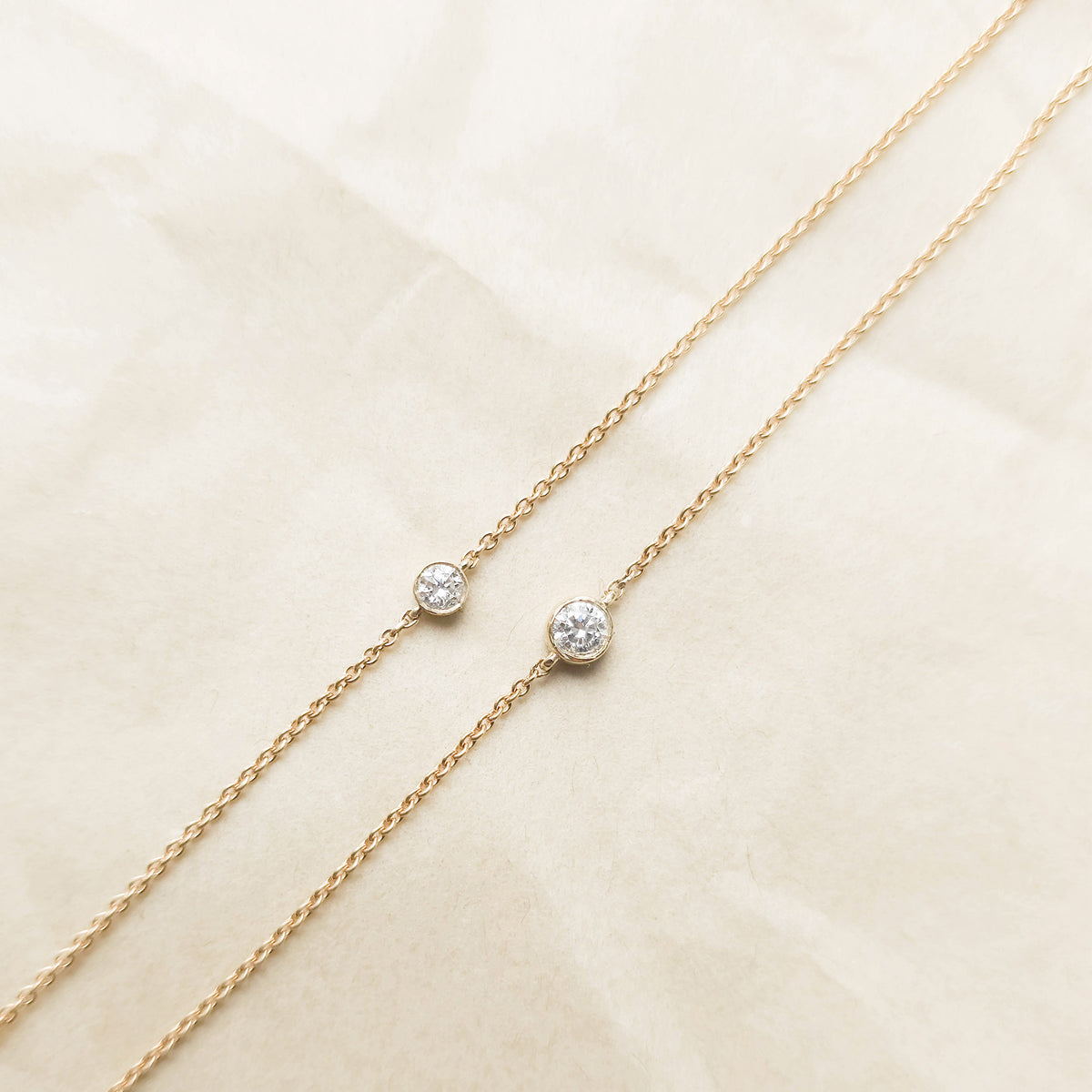 Isaline Bezel Bracelet – 0.08 ct Lab-Grown Diamond 14K Gold