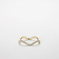 Clara Wavy Eternity Ring – 0.70 ct lab-grown diamonds 14K gold – Medium