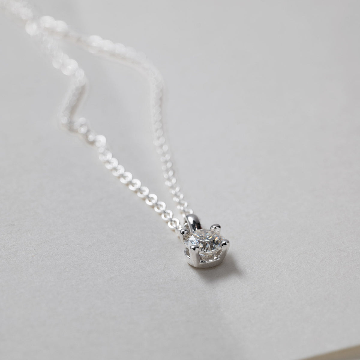 Jocelyn Four-Prong Solitaire Pendant – 0.50 ct Lab Grown Diamond 14K Gold
