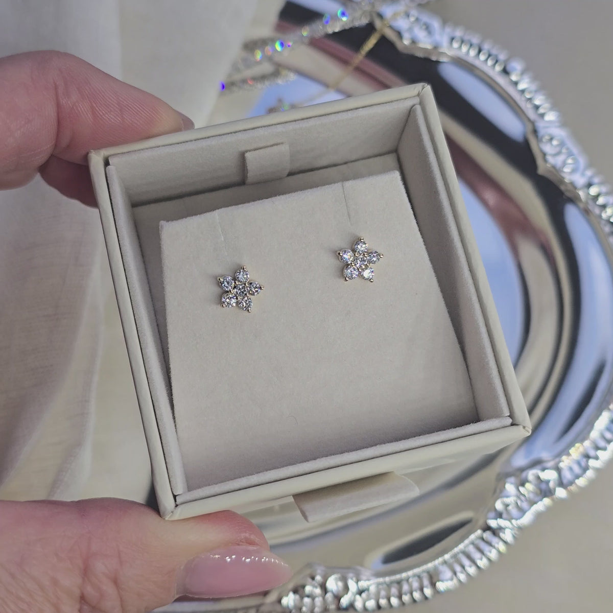 Jocelyn – Shooting Star ørestikker 0,20 ctw Lab Grown Diamond 14 karat guld